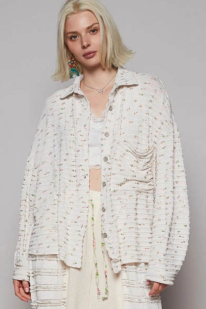 POL Floral Print Textured Button-Up Shirt White Trendsi 08309093-d910-4264-9c83-e175b6c45d70-Max-Origin