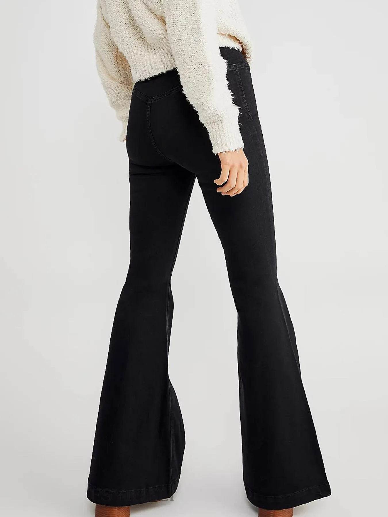 High Waist Flare Jeans Trendsi 085248ce-14c4-4734-a0c0-04f7449fb203-Max-Origin