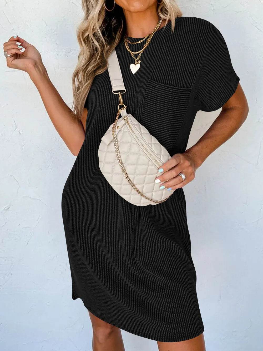 Lovelet Round Neck Short Sleeve Mini Dress Black Trendsi 087fb453-7a44-479c-b298-fb22f32fab36-Max