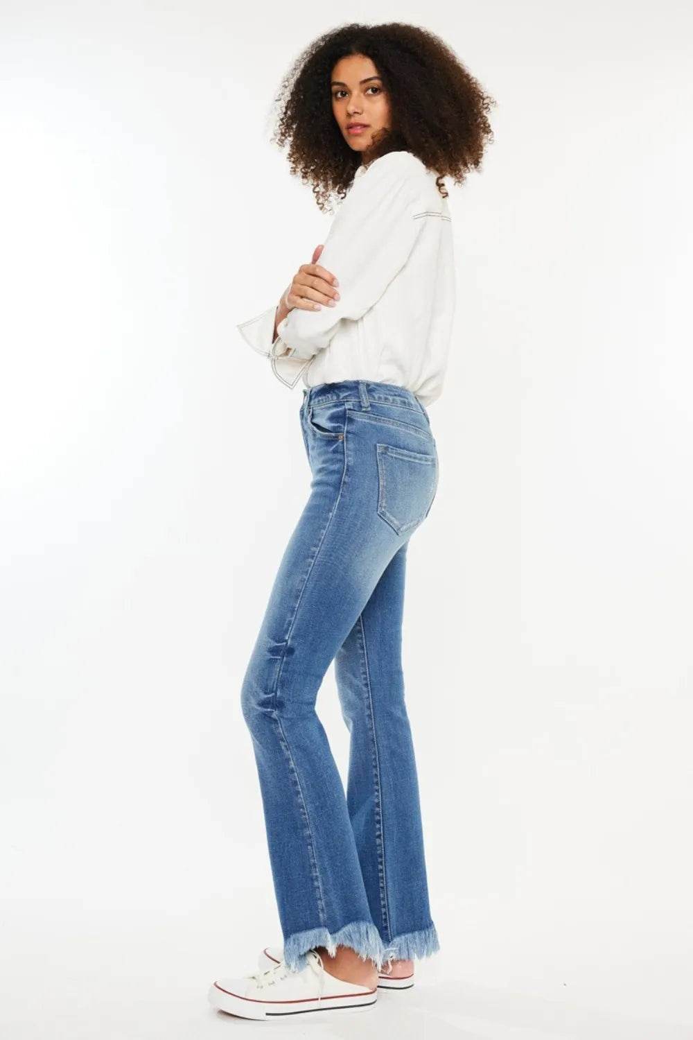 Kancan High Rise Frayed Hem Jeans Trendsi 08a8e143-53eb-4d42-8e55-ccd26ecc9393-Max