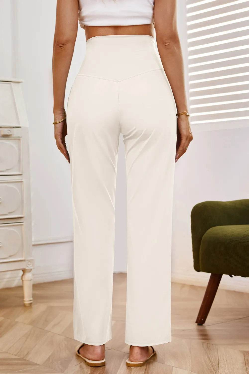 High Waist Wide Leg Pants with Pockets Trendsi 08c9b90d-c971-4ae6-8e2c-0e2553d08563-Max