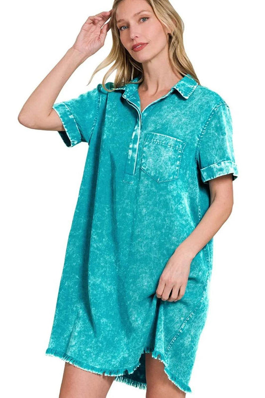 Zenana Tencel Mineral Washed Collared Shirts Dress Trendsi 0922cd03-9768-4e61-8a91-00045f595737-Max-Origin