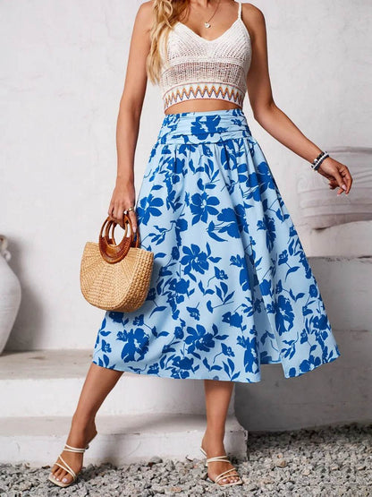 Slit Printed Midi Skirt Blue Trendsi 093c99b5-d223-4b15-b97b-d0500a3852fb-Max
