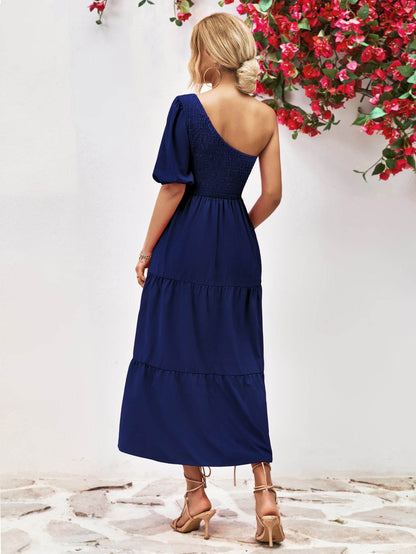 Smocked One-Shoulder Midi Dress Trendsi 099805897fc24c03bb28132e9218e08f-Max