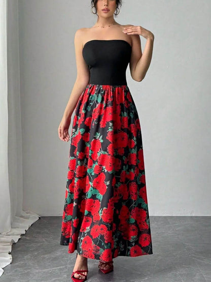 Floral Tube Maxi Dress Black Trendsi 09a6b5e3-d023-483f-9c3f-c2e6a0c5ff81-Max-Origin