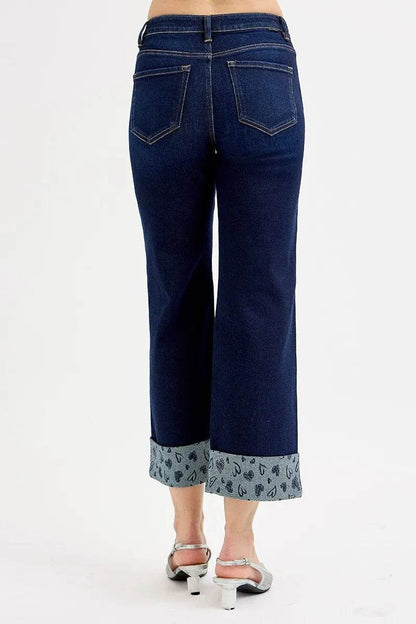 RISEN Full Size Mid Rise Fit Crop Wide With Printed Cuff Jeans Plus Size Trendsi 09e732d4d73c4038bdf234c708249a63-Max-Origin