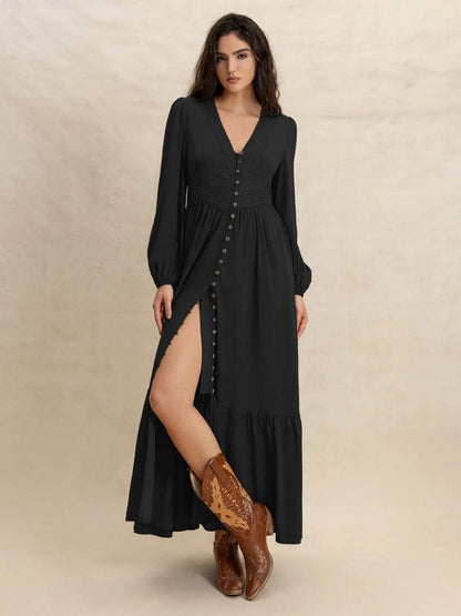 V-Neck Long Sleeve Dress Trendsi 09f8f4af-c1b4-4f09-a5f8-de1ad70eaf02-Max-Origin