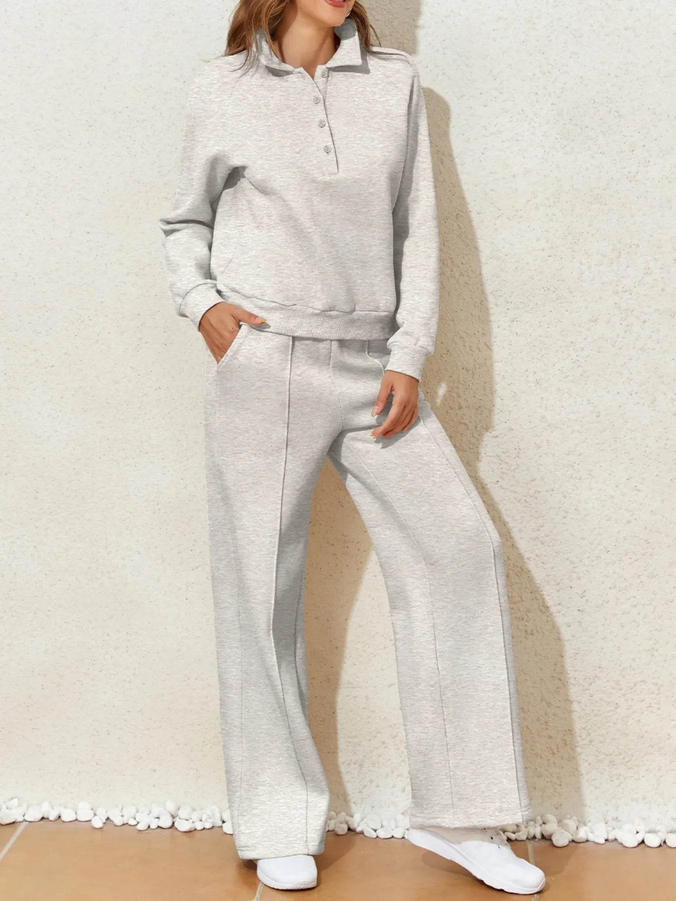 Collared Sweatshirt and High Waist Pants Active Set Trendsi 0a03aee4-06d1-4ca4-9078-825d8610ea85-Max-Origin