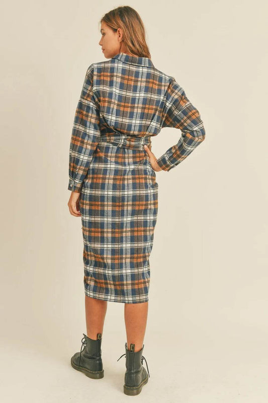 Mable Plaid Flannel Front Tie Button Down Shirt Dress Trendsi 0a4b8fa7-b279-4771-9c7d-d51dec1e833e-Max