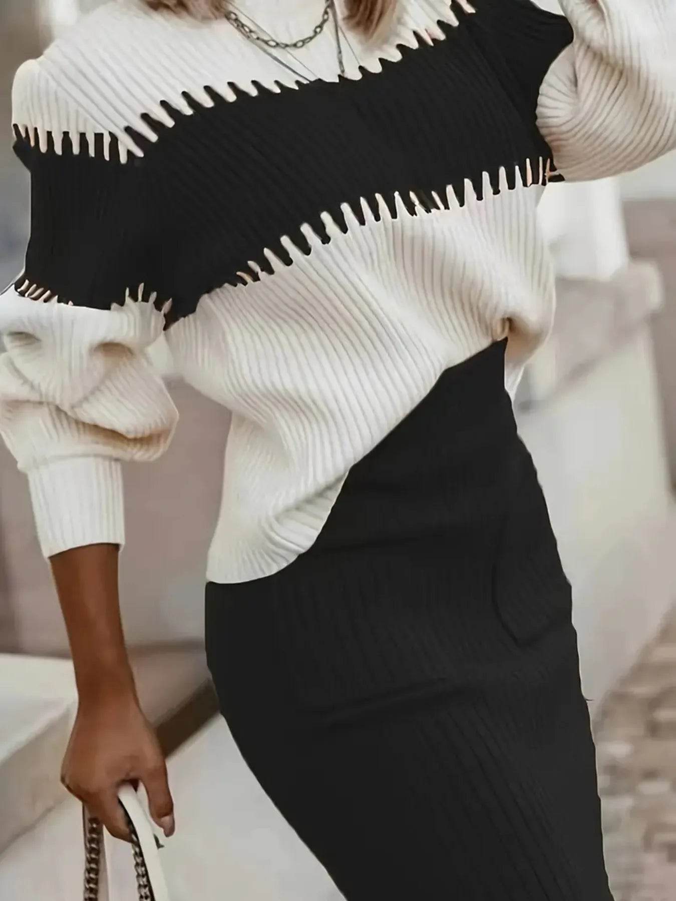 Two-Tone Ribbed Knit Top and Skirt Sweater Set Trendsi 0a70daa03bac43ffa240368fef91dbd8-Max-Origin