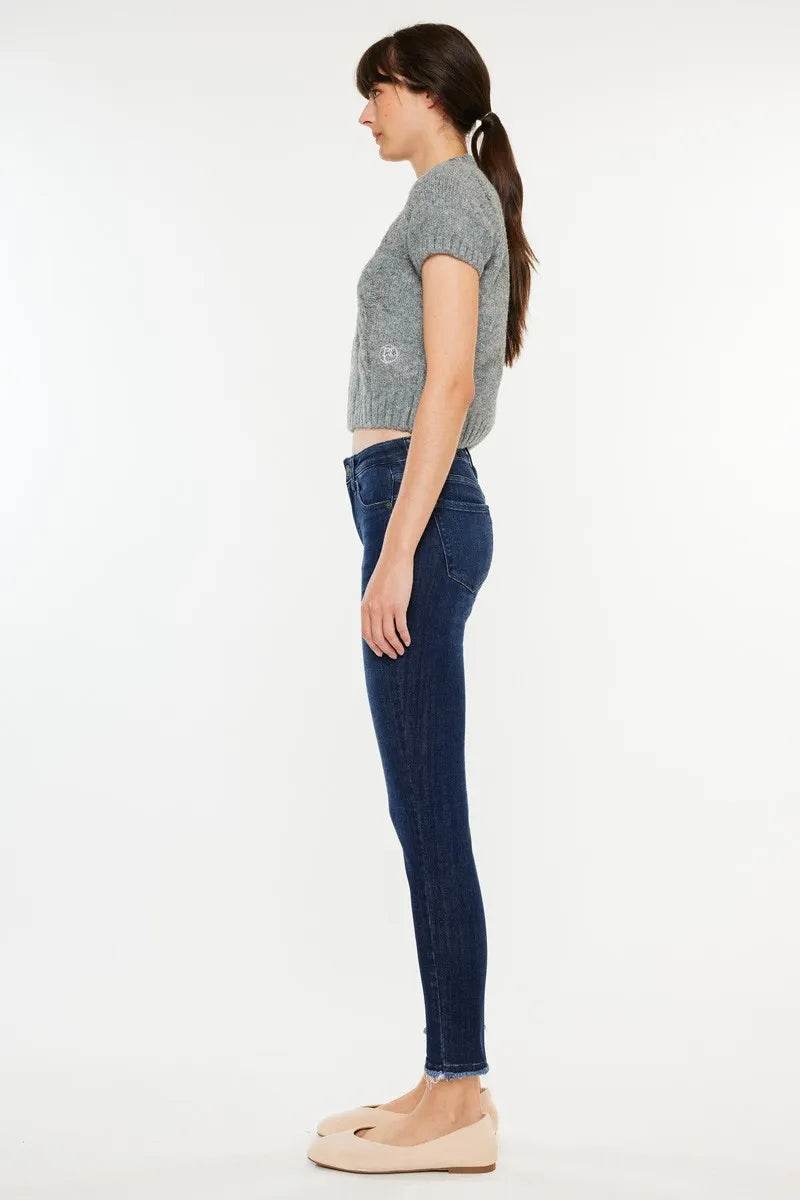 Kancan High-Rise Slim Fit Raw Hem Ankle Jeans Trendsi 0a88c3e811fd4997a98340c5c12b5d20-Max-Origin