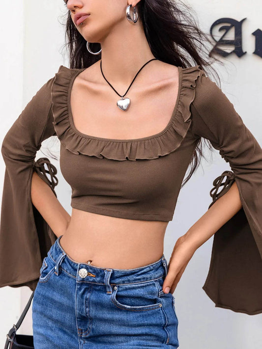 Ruffled Square Neck Long Sleeve Top Trendsi 0a9c1144-b9e1-41ef-81bd-0c63dc4d8852-Max-Origin