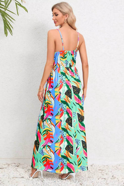 Printed Surplice Maxi Cami Dress Trendsi 0aca6c1d-6fe6-47ac-abcf-ba7819f801ac-Max