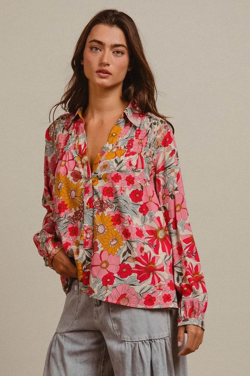 BiBi Woven Floral Printed Shirt Top Trendsi 0b0396047f4f4e4d9050c98495dc1ba3-Max-Origin