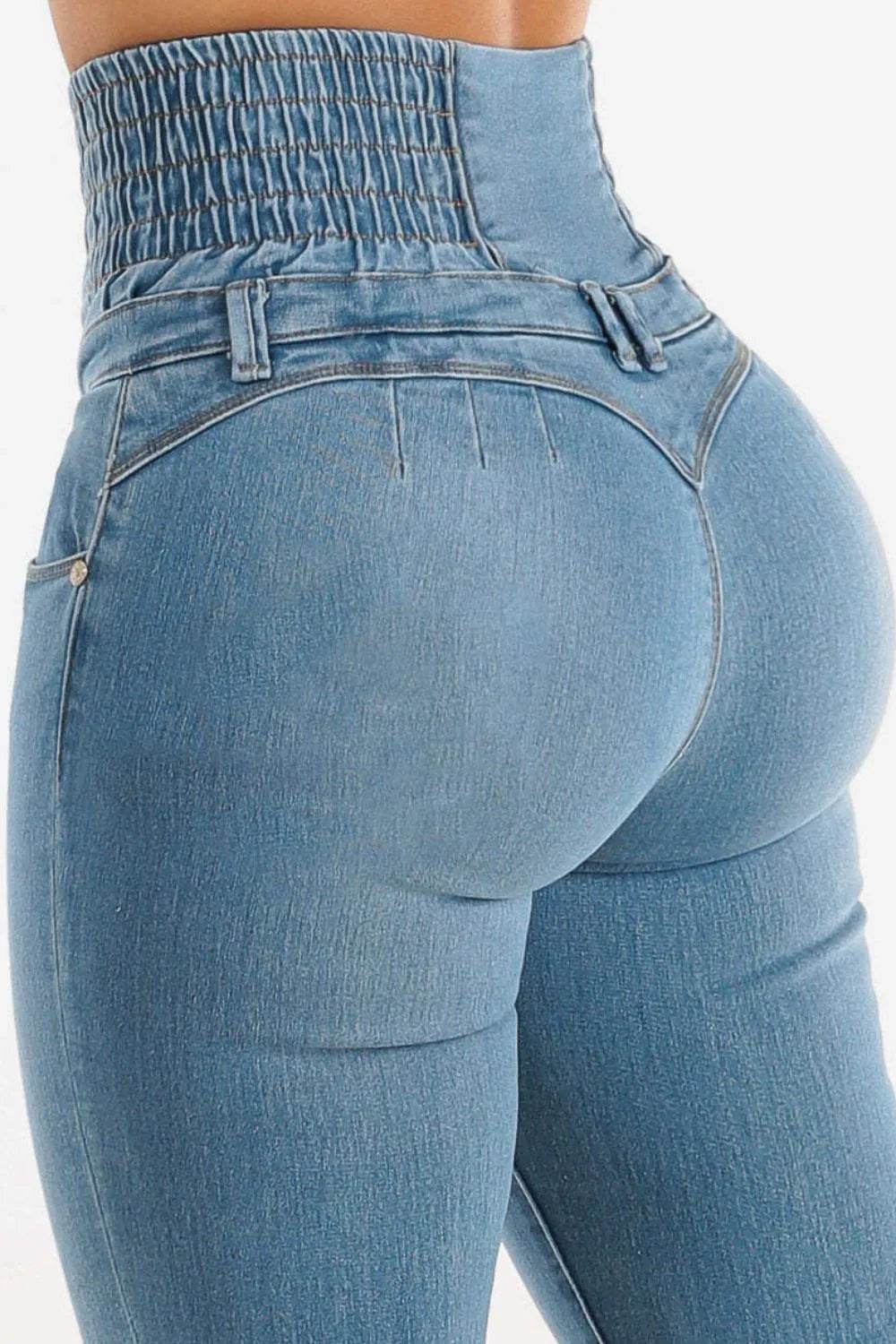 High Waist Buttoned Skinny Hip Lifting Jeans Trendsi 0b118832-37ec-4f29-be9a-89eaaada6140-Max
