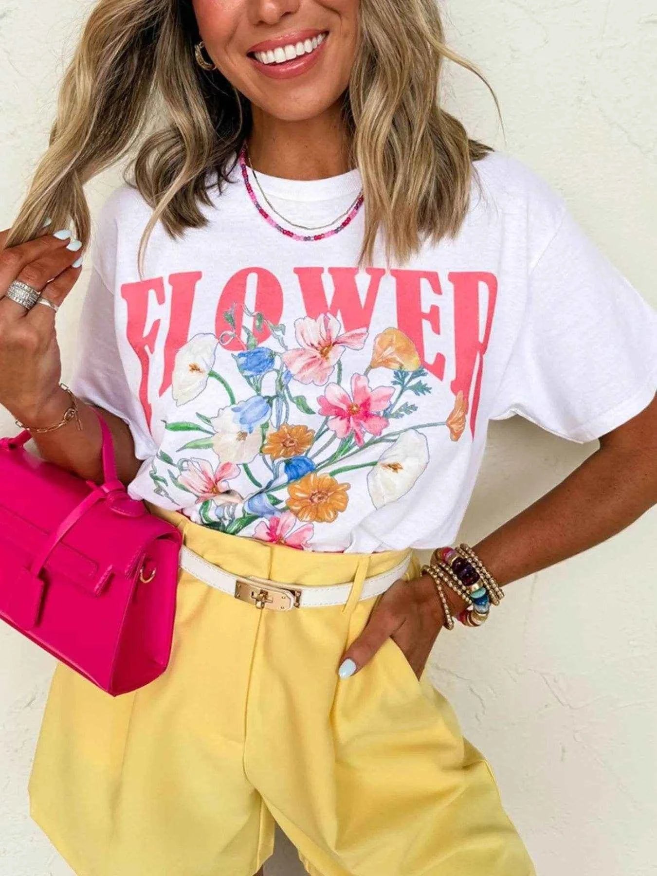 FLOWER MARKET Graphic Round Neck T Shirt Trendsi 0b3139ba-cad6-4275-97ad-c81718a1d4ba-Max-Origin