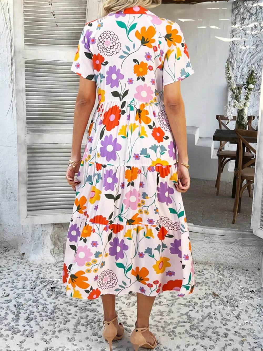 Devine Printed Johnny Collar Button Down Short Sleeve Midi Shirt Dress Trendsi 0b72b109-b06b-42d9-8736-4ab2492da78a-Max