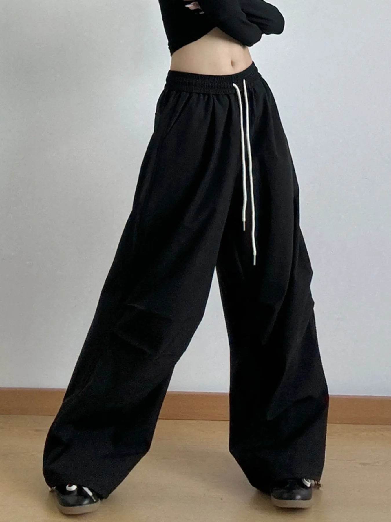 Oversized Wide Leg Drawstring Pants Black Trendsi 0bbc421c-29d0-4a44-b939-02f2b85677ba-Max-Origin