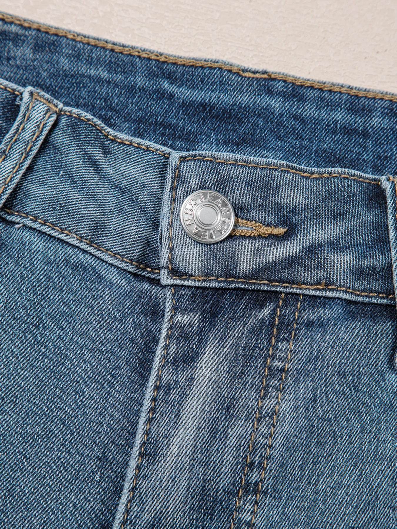 Distressed Ankle-length Straight Jeans Trendsi 0bc537bbf76041c4929fcbcc32a8169f-Max-Origin