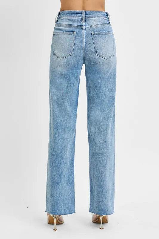 RISEN Tummy Control Rise Straight Jeans Trendsi 0bf5dc15-62be-45a0-84b2-fc05ffdd5144-Max-Origin