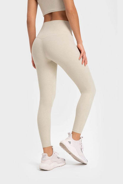 Millennia Highly Stretchy Wide Waistband Yoga Leggings Trendsi 0bf7643fa9374ebeb6a055da6c11b15a-Max