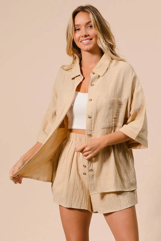 BiBi Crinkle Gauze Shirt and Short Set Trendsi 0c34030f1ec44119942c3f6eff03220f-Max-Origin