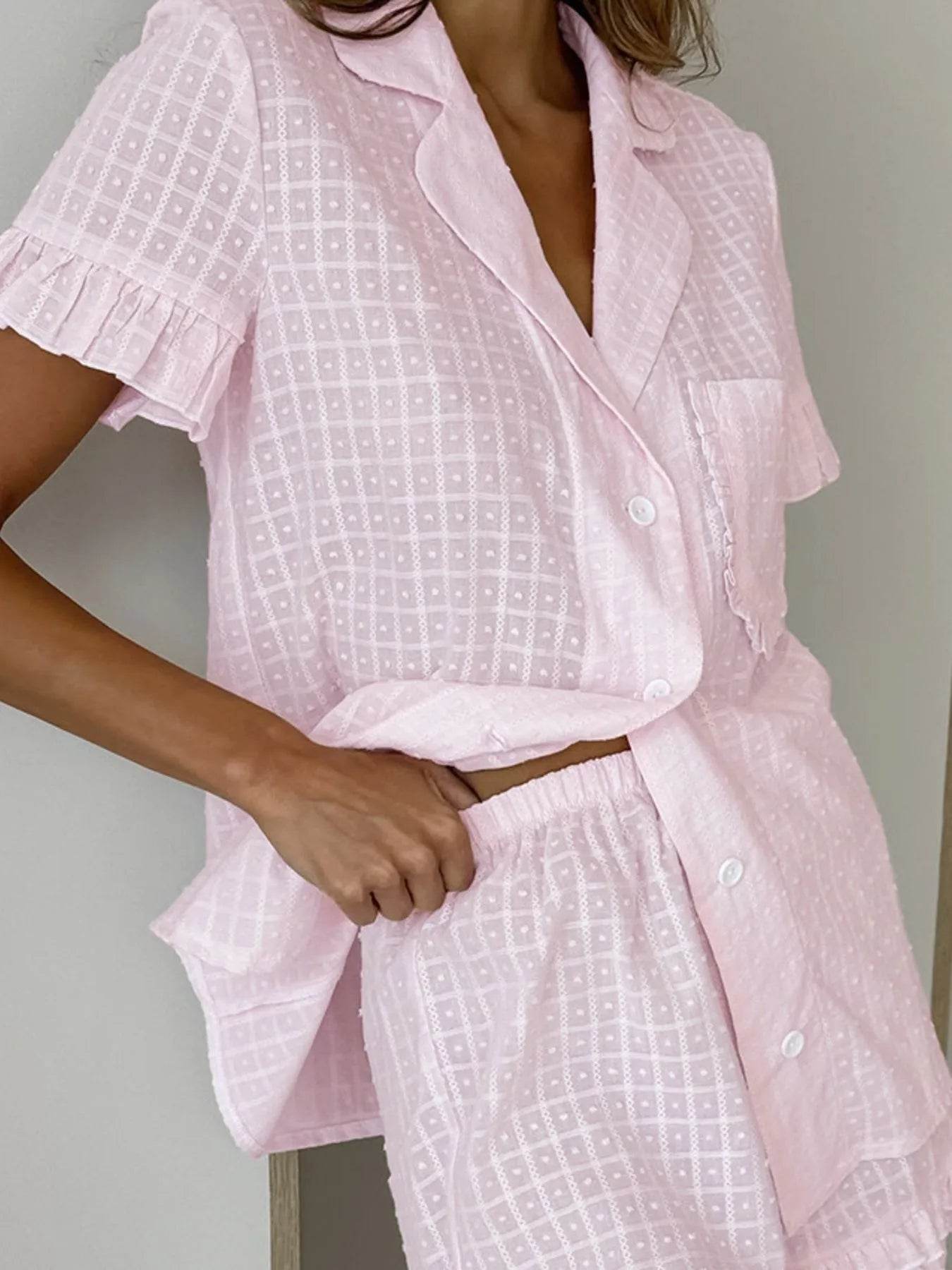 Button Up Short Sleeve Top and Shorts Set Trendsi 0c4d54b1-ce94-4ff9-b1d7-2bc2747ae50a-Max-Origin