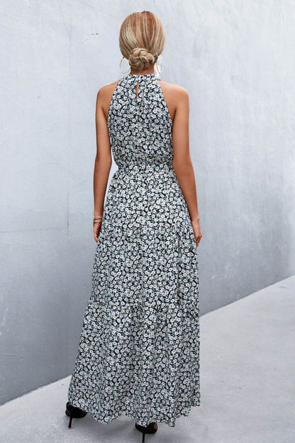Printed Sleeveless Tie Waist Maxi Dress Trendsi 0c7f2e595959455f91711c4df7cf86c4-Max