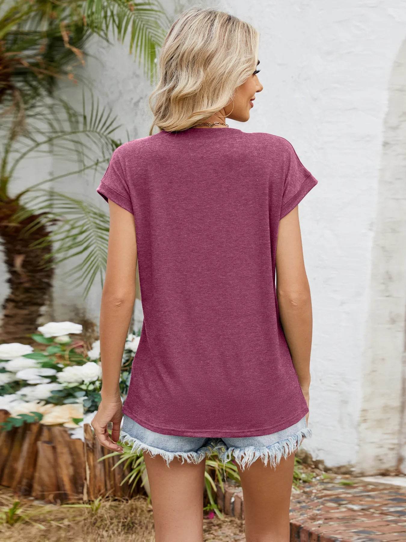 Relaxed Fit V-Neck T-Shirt Trendsi 0c8e292a36f84bd1ba316256945638b7-Max-Origin