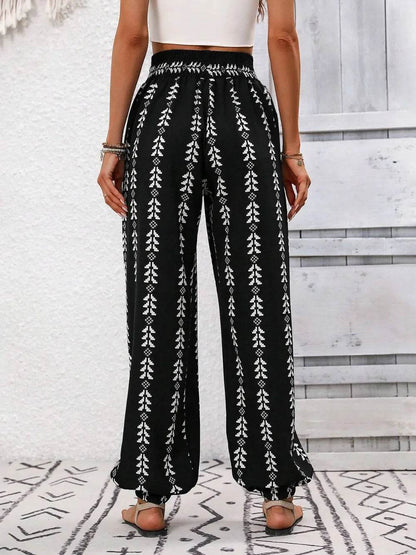 Tied Printed High Waist Pants Trendsi 0c973ef5-ef93-4e8b-abc2-259fc2b9878b-Max