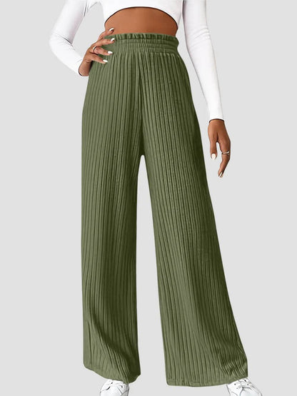 Ribbed High Waist Pants Matcha Green Trendsi 0c98b928-352e-4e40-b92f-41f3ce771a39-Max