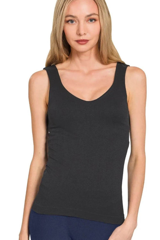 Zenana Seamless Tank Top BLACK Trendsi 0cb30b56-b98b-4532-8141-fe4b858b8846-Max-Origin