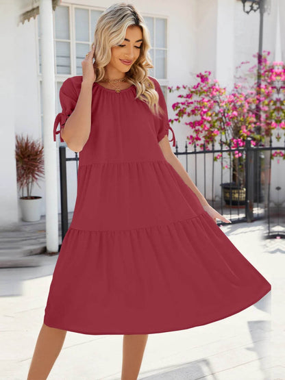 Tiered Round Neck Summer Dress Scarlet Trendsi 0cb6a3553a664dd387c0cc877a931b86-Max-Origin