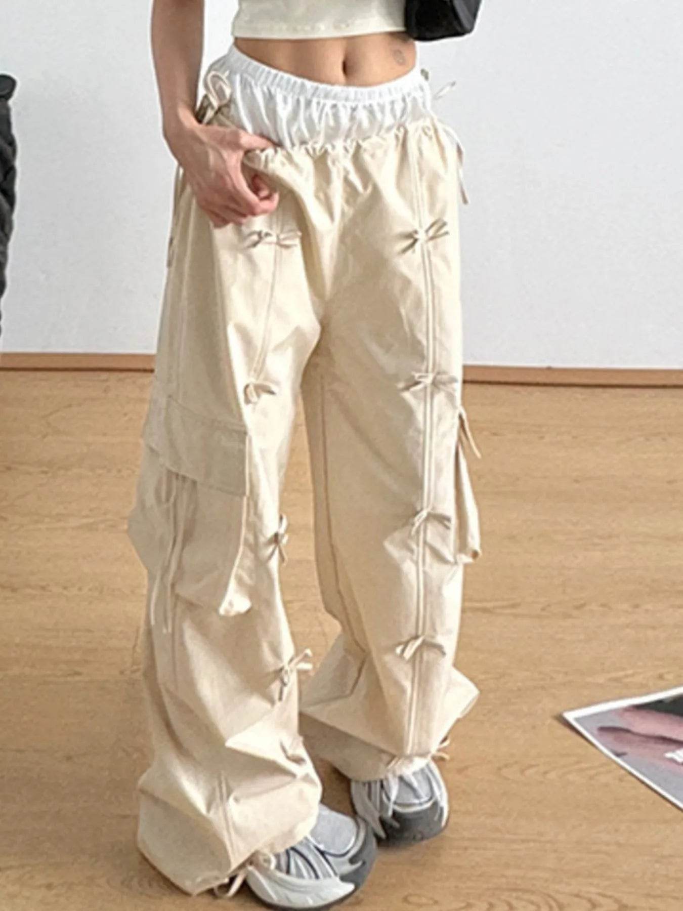 Cargo Wide Leg Pants with Bow Tie Details Trendsi 0d3309be-759a-42df-8eca-161460ed39dc-Max-Origin