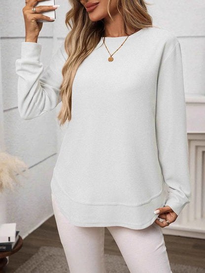 Long Sleeve Round Neck T-Shirt Trendsi 0d69cef70a7c4b8bb452197920a20f59-Max-Origin