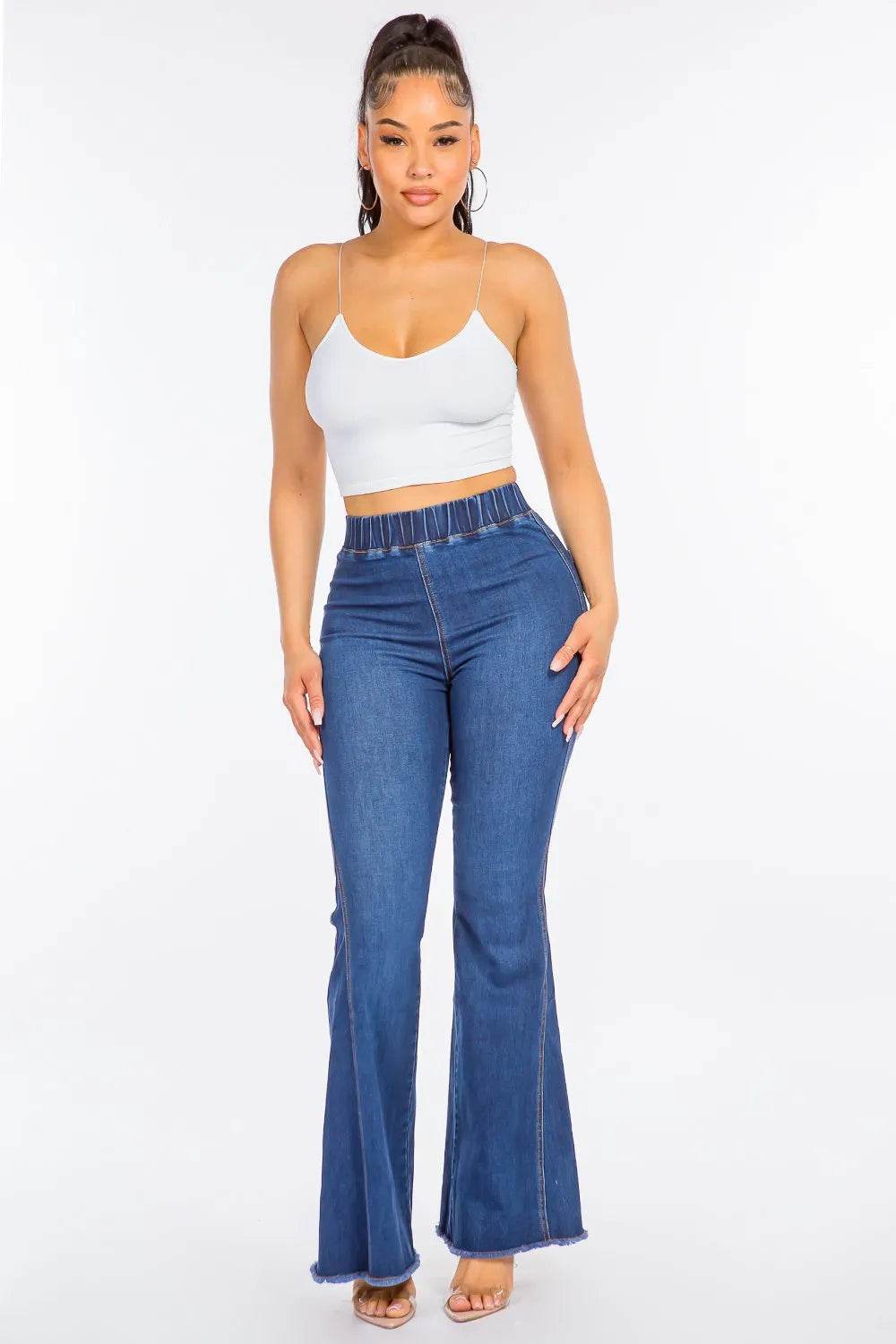 American Bazi High Waist Curvy Flare Jeans Trendsi 0d9f89c5-63ab-4f7a-b7b2-acd9f4d7af2b-Max
