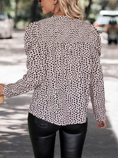 Perfee Printed Round Neck Puff Sleeve Blouse Trendsi 0dc64307e8d84ff191948ba91af9f68b-Max