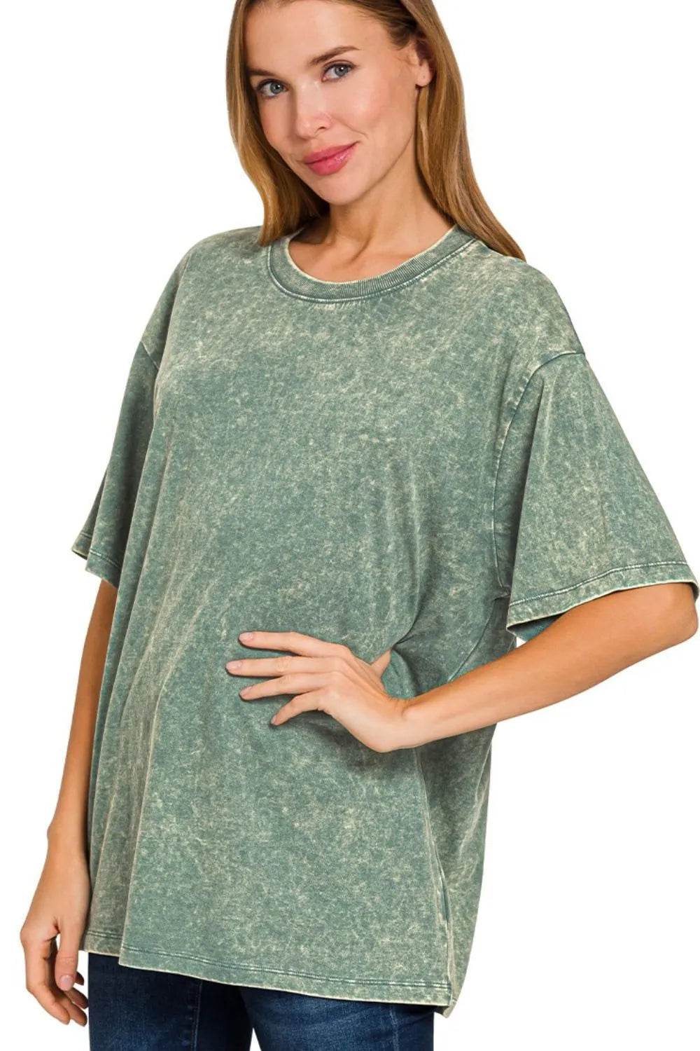 Zenana Washed Short Sleeve Top ASH JADE Trendsi 0e18dd49-9ab9-4062-91ee-9b6e103610aa-Max-Origin