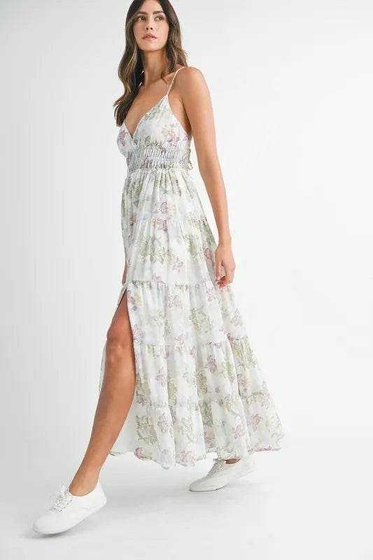 MABLE Floral Print Tiered Cami Maxi Dress Trendsi 0e47b1df77bb460fb21ff20355445284-Max-Origin