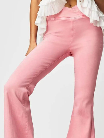 Asymmetric Waist Flare Jeans Trendsi 0e6edd1d-1d5c-4c13-a60e-4516ebcff3a8-Max