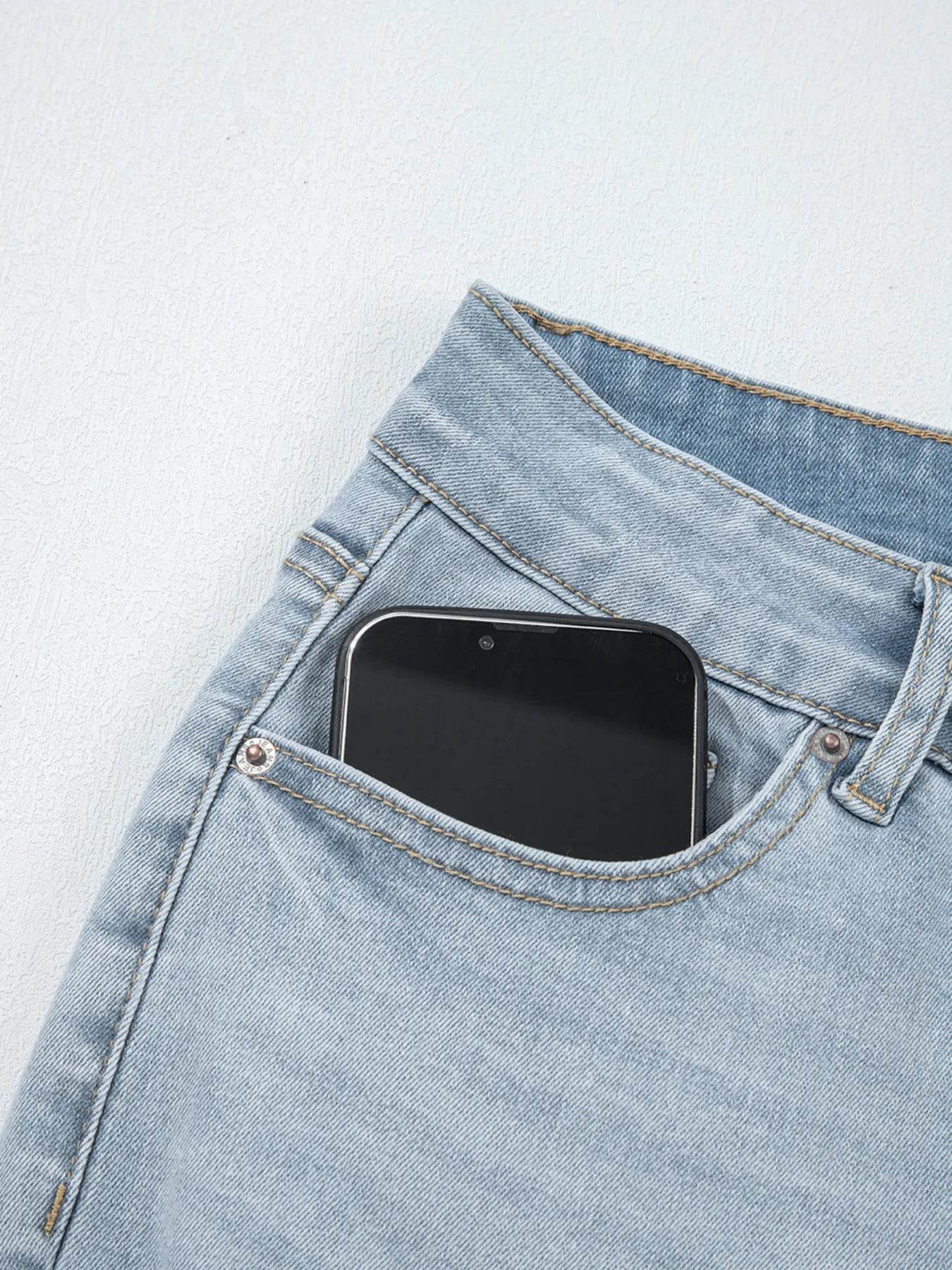 Mid Rise Ankle-Length Distressed Skinny Jeans Trendsi 0ee7b96622f448e49688f46850aedb03-Max-Origin