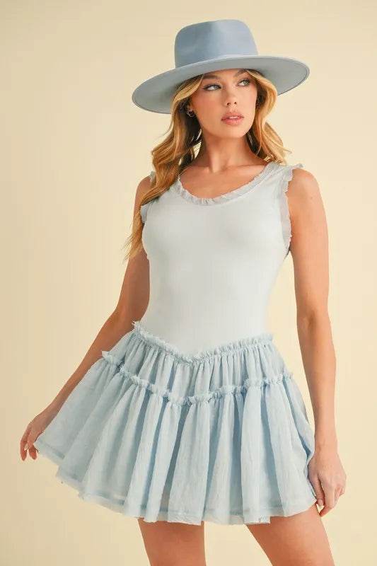 Aemi+Co Frill Sleeveless Drop Waist Mini Dress SKY Trendsi 0f6e29fe79b346fcabe00faa48bff962-Max-Origin