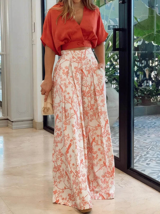 Surplice Top and High Waist Pants Set Orange-Red Trendsi 0f74feab-6250-4ce0-99ae-335b5de6d405-Max-Origin