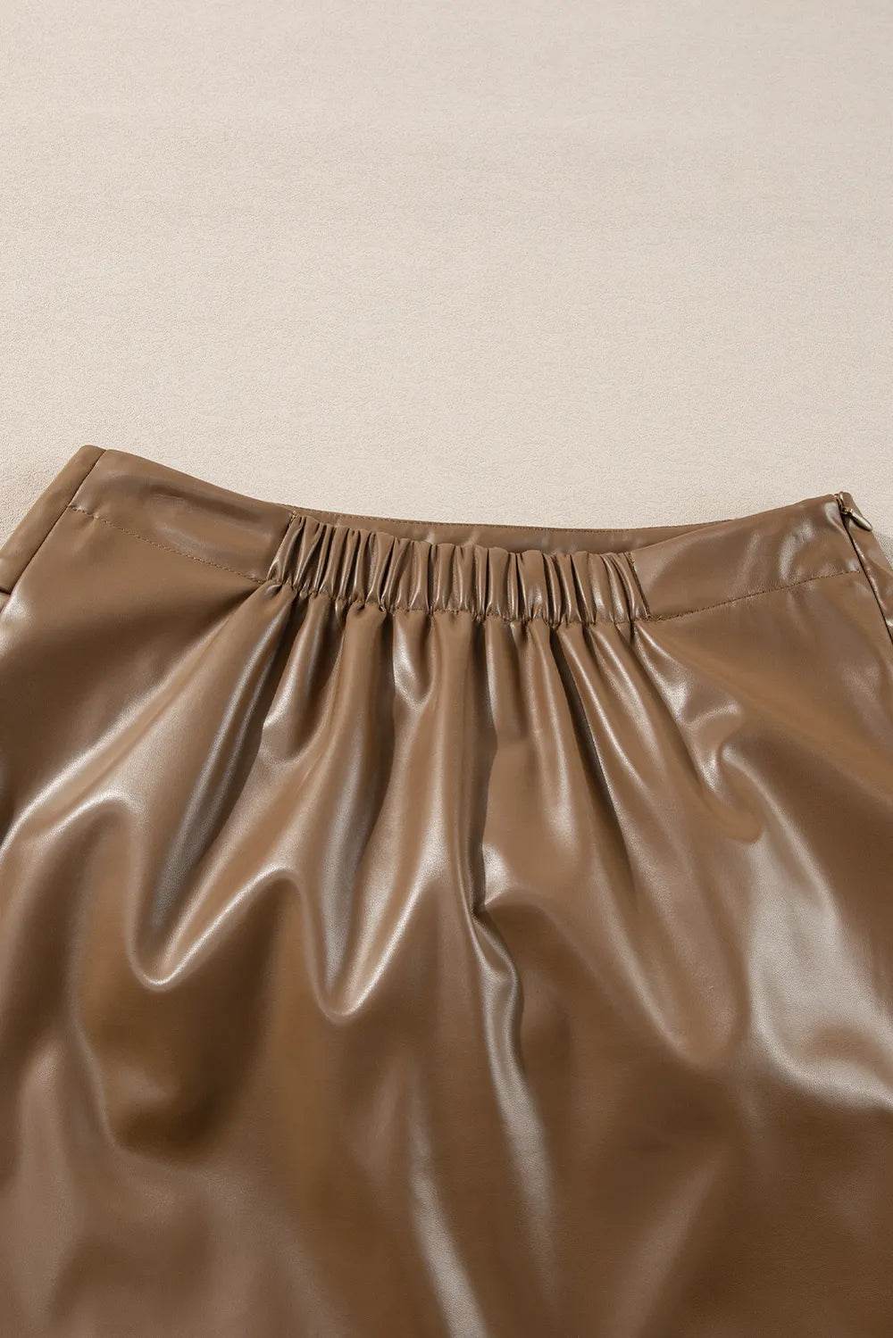 Bowknot Elastic Waist Mini Skirt Trendsi 0f80f16d327647c39620292c9812be83-Max