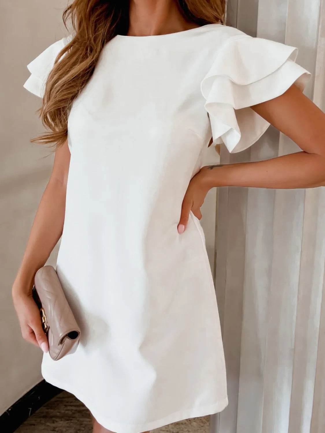 Ruffled Layered Short Sleeve Mini Dress Trendsi 0f8f1485-6830-4813-bb4d-d2a9d645340b-Max-Origin