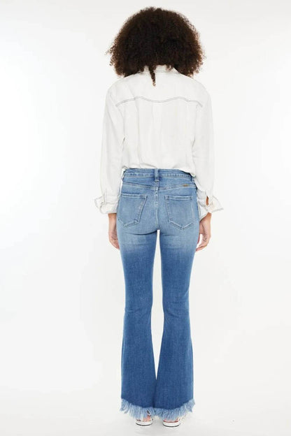 Kancan High Rise Frayed Hem Jeans Trendsi 0fad430f-122b-463c-829b-961e8e8ac436-Max