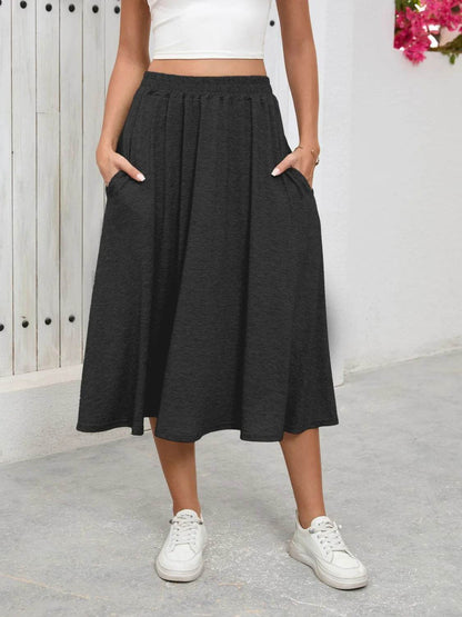 Elastic Waist Skirt With Pockets Trendsi 0fb941ad-e759-418d-b547-889fed1c3a7f-Max-Origin