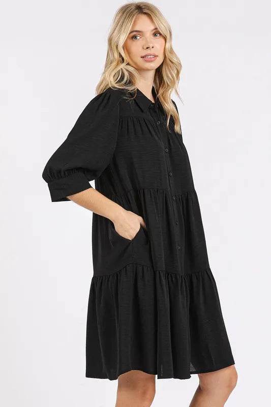 Mittoshop Button Detail Collared Neck Tiered Shirt Dress Trendsi 0fdf833f-2c03-4b89-a99d-75657cd950ce-Max