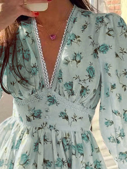 Lace Detail V-Neck Balloon Sleeve Dress Trendsi 10435eef-eccf-4ec8-91a0-e753f1c2b0c7-Max-Origin