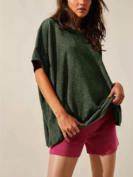 Oversized Round Neck Drop-Shoulder T-Shirt Trendsi 1096f45b279143dc9f1293caeae1019d-Max-Origin